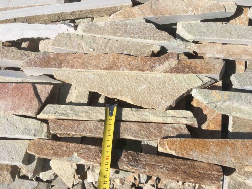 Горбушка златолит золотистый для облицовки купить в Чите