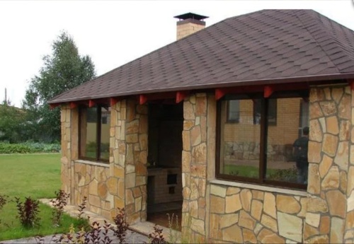 Плитняк златолит жёлтый для фасада 1,5-3 см купить в Чите