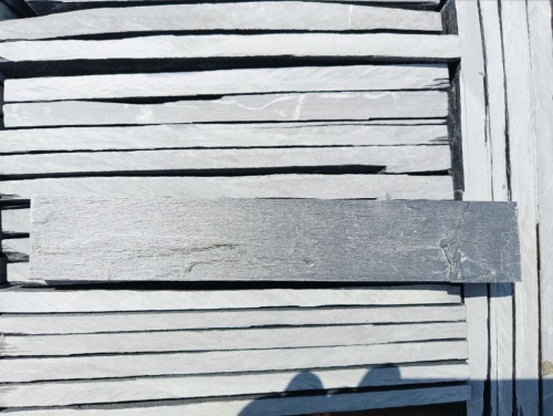 Плитка чёрная из натурального камня фасадная 30 см * 5 см, толщина 7 мм -30 мм купить в Чите